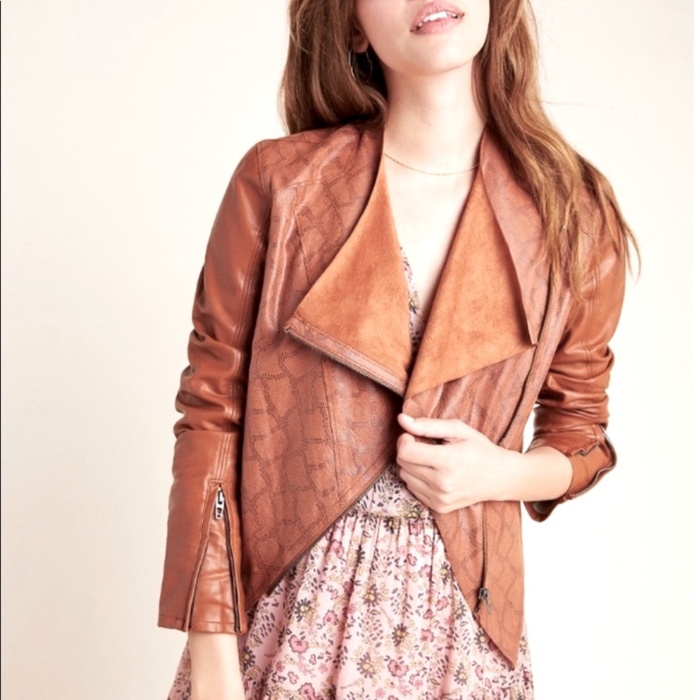 NWT {BLANK NYC} Anthropologie Sharona Snake Print Jacket